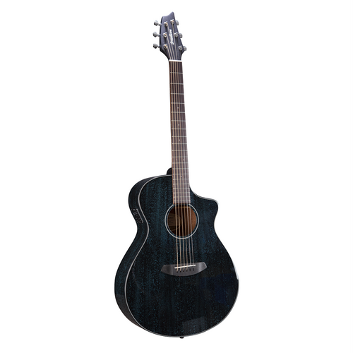 Breedlove BL-RFCERTMB Rainforest Series Concert Midnight Blue CE African Mahogany-African Mahogany