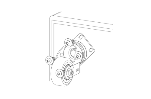 UNIVERSAL ACCESSORY CASTER KIT SRX918S/SRX928S