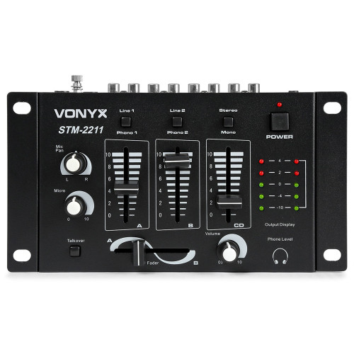 VONYX STM-2211B DJ Mixer 3 Channel