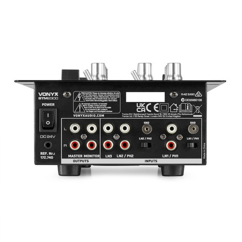 Vonyx STM-2300 DJ Mixer 2 Channel