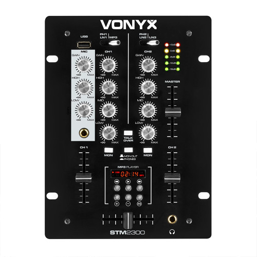 Vonyx STM-2300 DJ Mixer 2 Channel