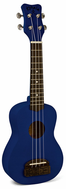 Kohala Series Soprano Ukulele in Blue with Natural Satin Finish