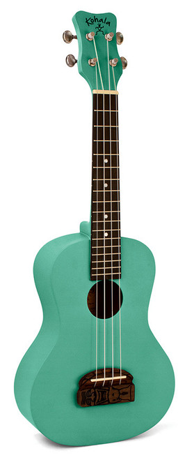 Kohala Series Soprano Ukulele in Green with Natural Satin Finish