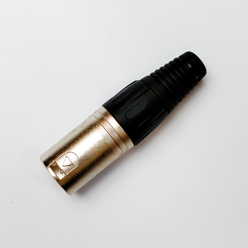 Leem Male XLR Cable Connector in Nickel (Pk-1)