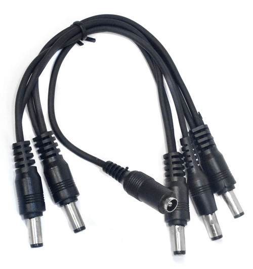 Leem Power to 5-Pedals Daisy Chain Cable with Straight Plugs