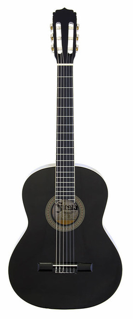 Aria Fiesta 4/4-Size Classical/Nylon String Guitar in Black