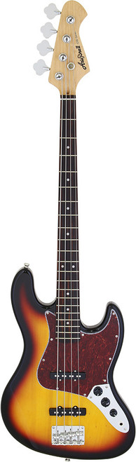 Aria STB-JB/TT Series Electric Bass Guitar in 3-Tone Sunburst