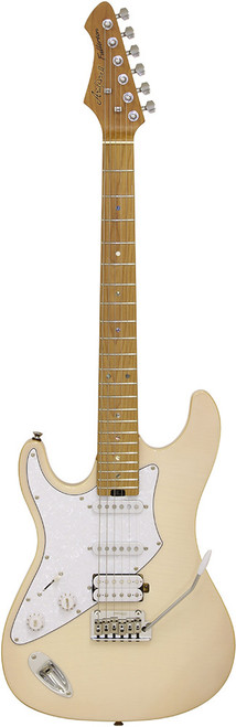 Aria 714-JH Fullerton Reverse Tribute Collection Electric Guitar in Marble White