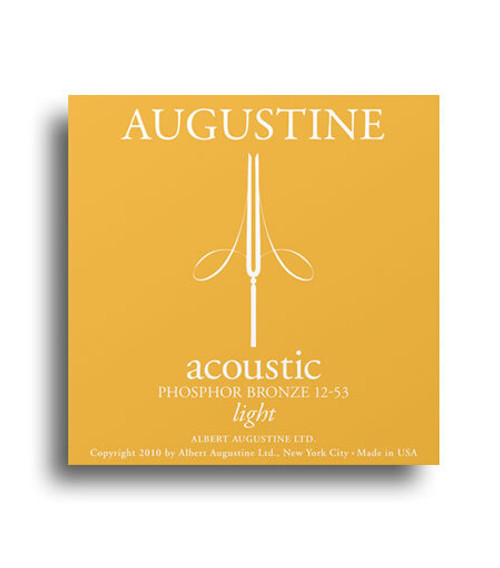 Augustine Phosphor Bronze Light Gauge Guitar String Set (12-53)