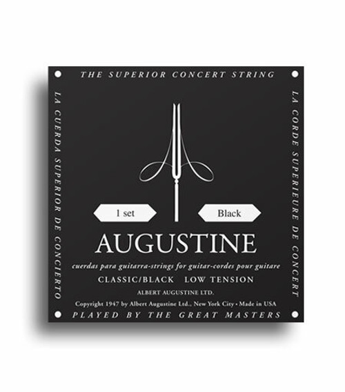 Augustine Classic Black Strings - Regular Tension Trebles / Low Tension Basses