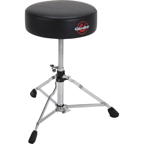 Gibraltar 4000 Series Single Braced Round Drum Throne in Black