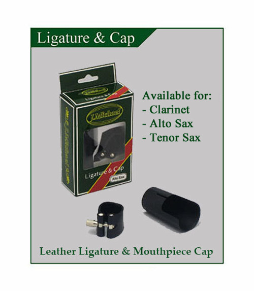 J Michael Alto Sax Leather Ligature & Mouthpiece Cap