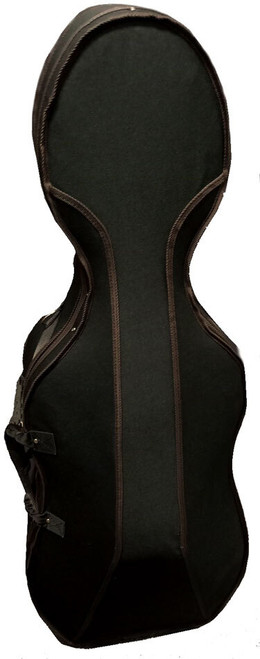 MBT 3/4 Size Hard-Foam Cello Case with Wheels in Black/Brown