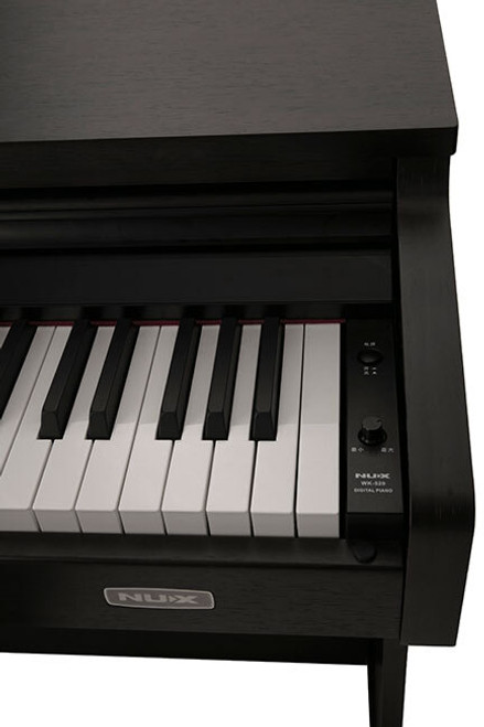 NU-X WK520 Upright 88-Key Digital Piano with Slide-Top in Dark Wood Finish