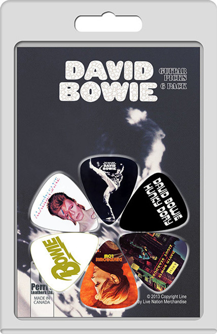 Perris 6-Pack David Bowie Licensed Guitar Picks Pack