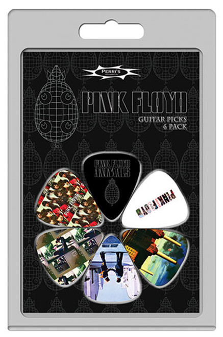 Perris 6-Pack Pink Floyd Variety-2 Licensed Guitar Picks Pack
