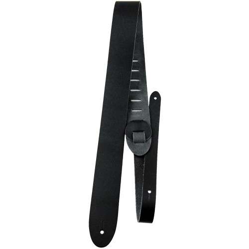 Perris 2" Basic Leather Guitar Strap in Black