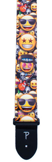 Perris 2.5" Polyester "Emoji Cool Guitar Design" Licensed Guitar Strap