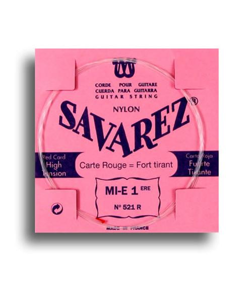 Savarez 521R Traditional High Tension (E-1st) Single Classical Guitar String