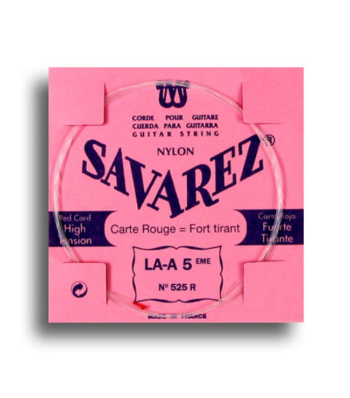 Savarez 525R Traditional High Tension (A-5th) Single Classical Guitar String