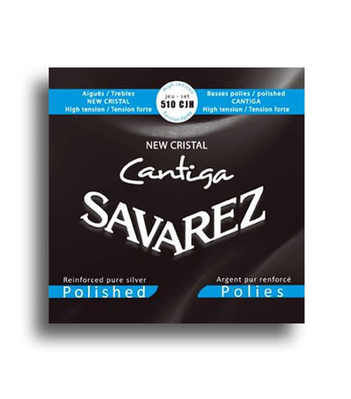Savarez 510CJH New Cristal Cantiga Polished High Tension Classical Guitar String Set
