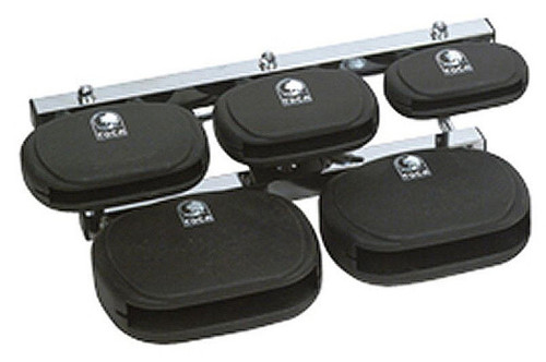 Toca 5-Pce Synthetic Clave Block Set with Mount