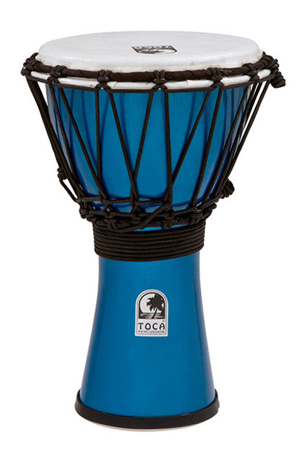 Toca Freestyle Colorsound Series Djembe 7" in Metallic Blue