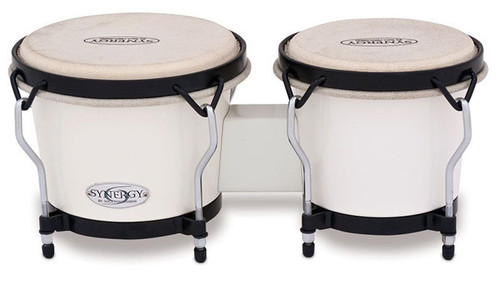 Toca 6 & 6-3/4" Synergy Series Synthetic Bongos in White