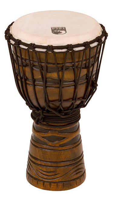 Toca Origins Series Wooden Djembe 8" Synthetic Head in African Mask