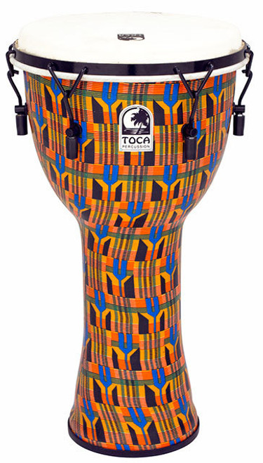 Toca Freestyle 2 Series Mech Tuned Djembe 12" in Kente Cloth