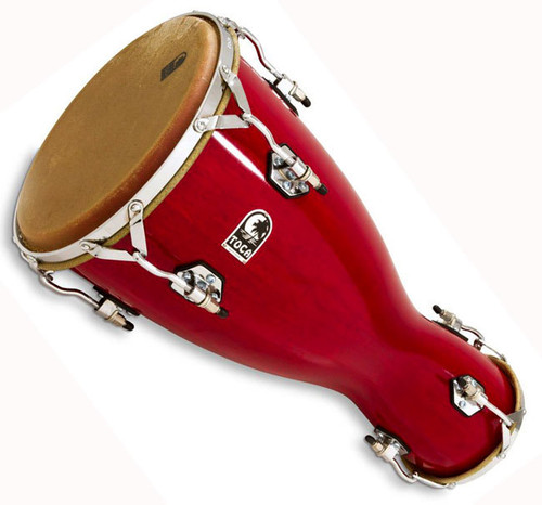 Toca Large Bata Drum Lya in Bright Red Lacquer Finish