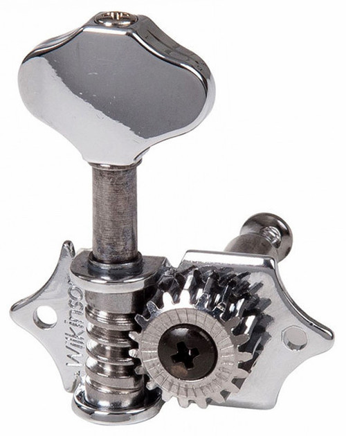 Wilkinson Acoustic Traditional Open-Gear Tuning Machines in Chrome Finish (3+3)