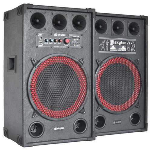 Skytec SPB-12 Powered 12" Speaker Set