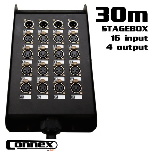 AVE Connex Multicore-2030 16 In / 4 Out Multicore with Stage Box 30m