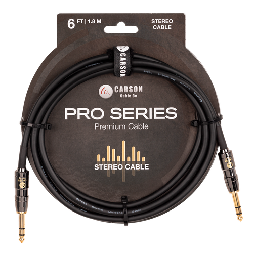 Carson CAR06ST6 foot stereo instrument/audio cable.
