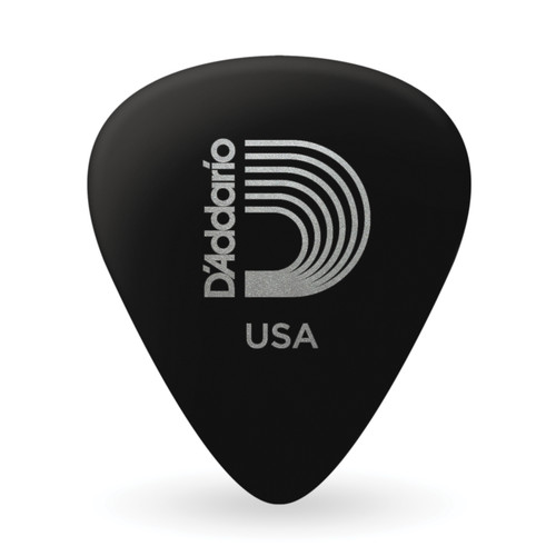 D'Addario Black Celluloid Guitar Picks, 10 pack, Light