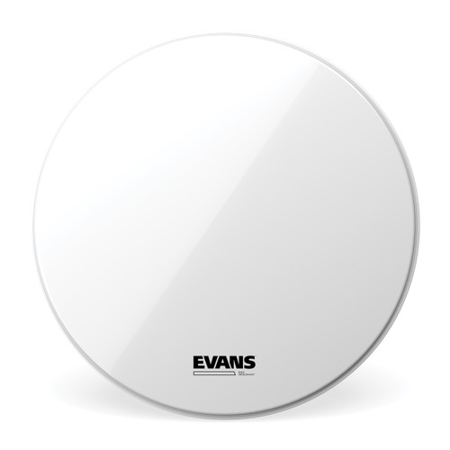 EVANS EQ3 Resonant Smooth White Bass Drum Head, No Port, 16 Inch