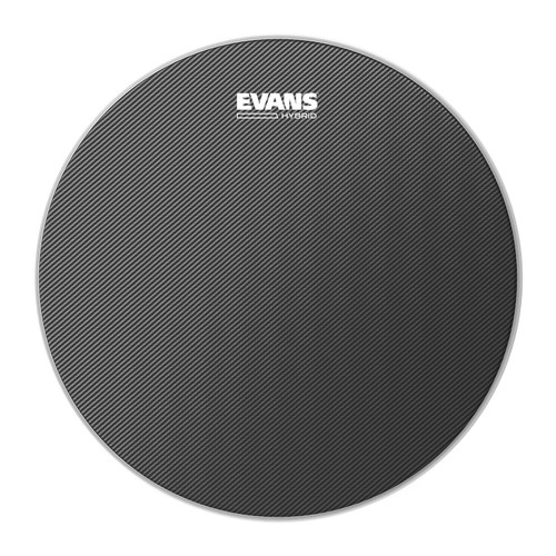 EVANS Hybrid Grey Marching Snare Drum Head, 14 Inch