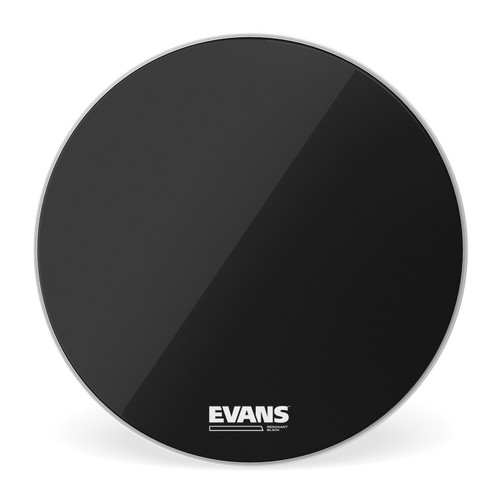 EVANS Resonant Black Bass Drum Head, 22 Inch