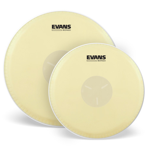 EVANS Tri-Center Bongo Drum Head Pack, 7-1/4 and 8-5/8 Inch