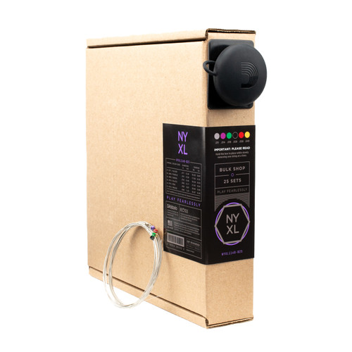 D'Addario NYXL1149-B25 Nickel Wound Electric Guitar Strings, Medium, 11-49, Bulk 25 Sets