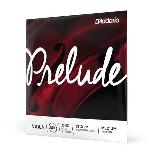 D'Addario Prelude Viola String Set, Long Scale, Medium Tension