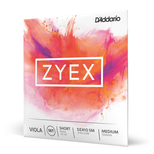 D'Addario Zyex Viola String Set, Short Scale, Medium Tension