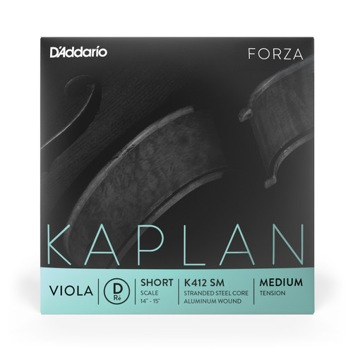 D'Addario Kaplan Forza Viola String Set, Short Scale, Medium Tension
