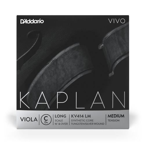 D'Addario Kaplan Vivo Viola C String, Long Scale, Medium Tension