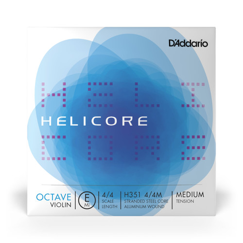 D'Addario Helicore Octave Violin Single E String, 4/4 Scale, Medium Tension