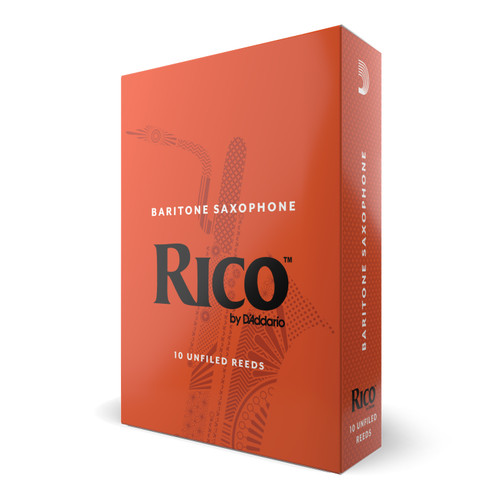 Rico by D'Addario Baritone Sax Reeds, Strength 3.5, 10-pack
