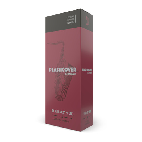 Plasticover by D'Addario Tenor Sax Reeds, Strength 1.5, 5-pack
