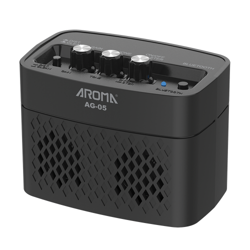 Aroma AG05BK 5W Electric Guitar Rechargeable Portable Amplifier Black