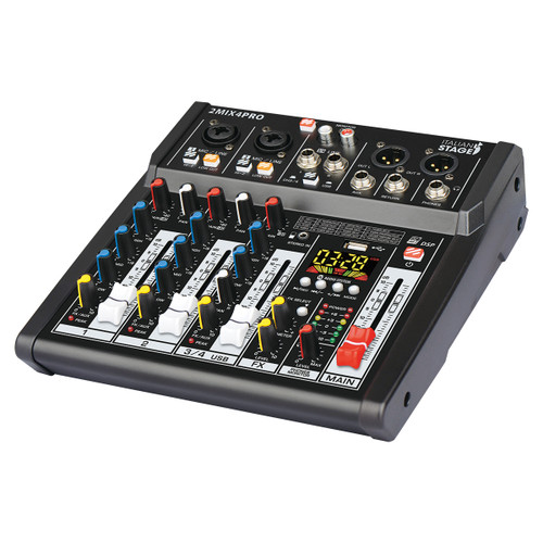 Italian Stage 4-Channel Stereo Audio Mixer with DSP MultiFX [IS2MIX4PRO]